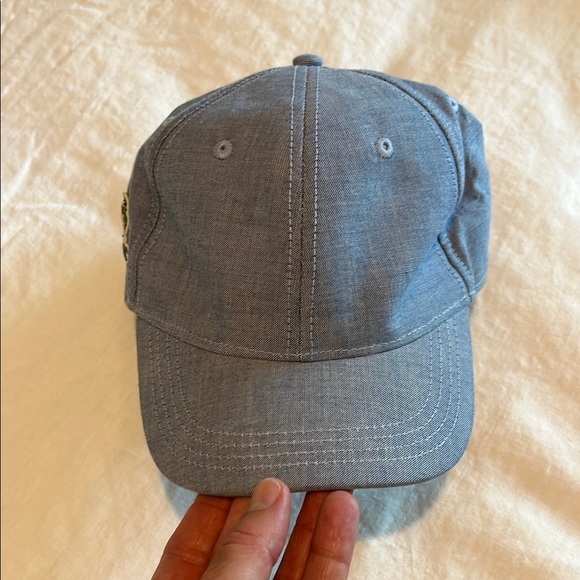 Lacoste Denim Blue Cap with Embroidered Logo - Picture 9 of 9